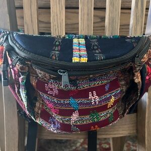 Unique Artisian made fabric Belly or Crossbody  Bag